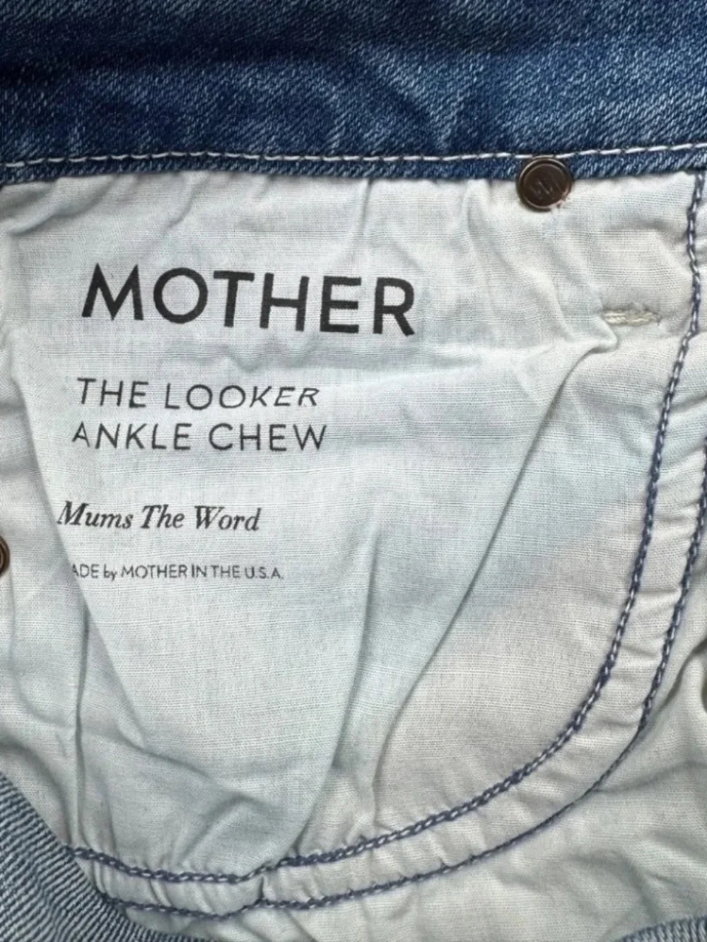 Mother The Looker Ankle Chew Mums The Word Skinny Jeans 26